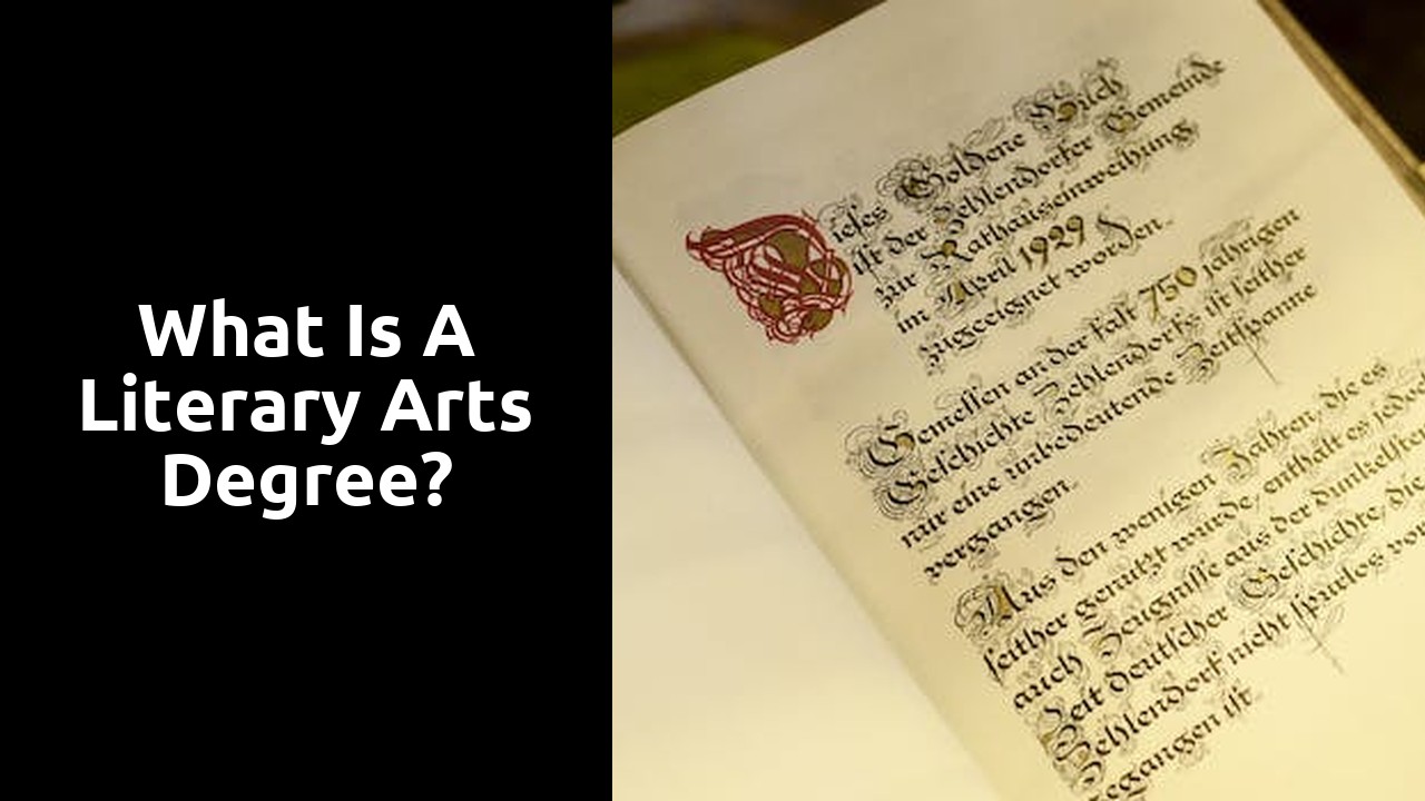 What is a literary arts degree?